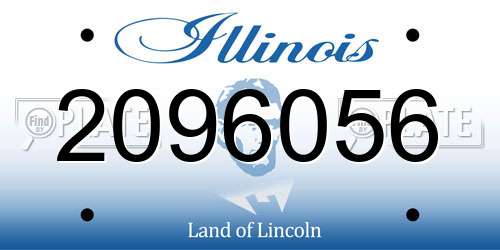 2096056 Illinois License Plate