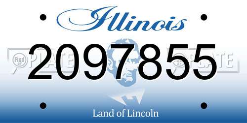 2097855 Illinois License Plate