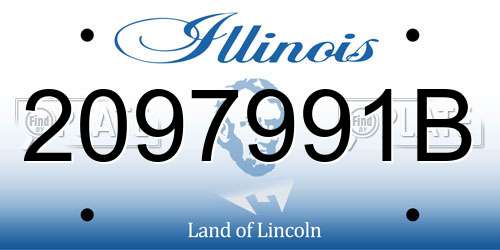 2097991B Illinois License Plate