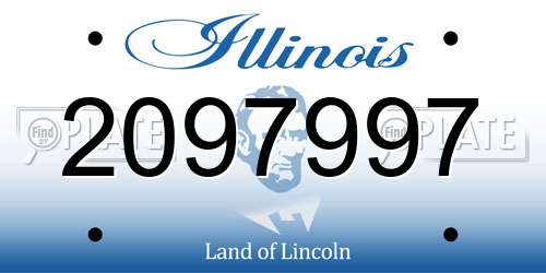 2097997 Illinois License Plate