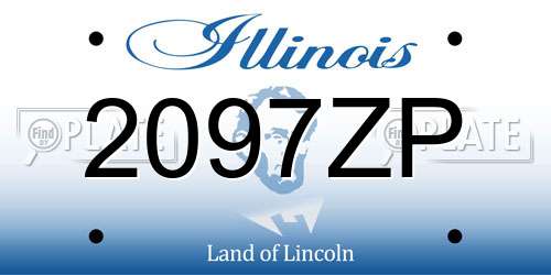2097ZP Illinois License Plate
