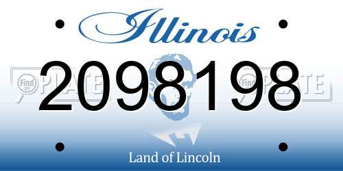2098198 Illinois License Plate