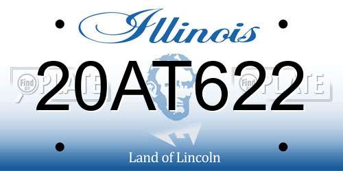 20AT622 Illinois License Plate