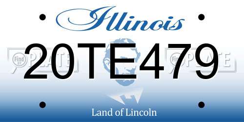 20TE479 Illinois License Plate