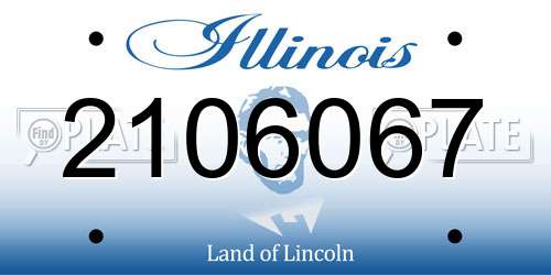 2106067 Illinois License Plate