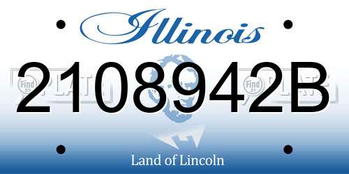 2108942B Illinois License Plate