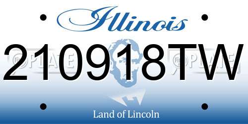 210918TW Illinois License Plate