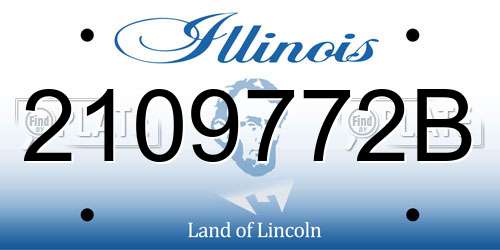 2109772B Illinois License Plate