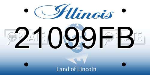 21099FB Illinois License Plate