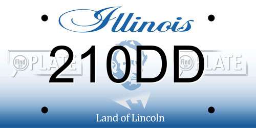 210DD Illinois License Plate