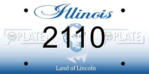 2110 Illinois License Plate