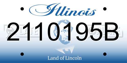 2110195B Illinois License Plate