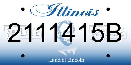 2111415B Illinois License Plate