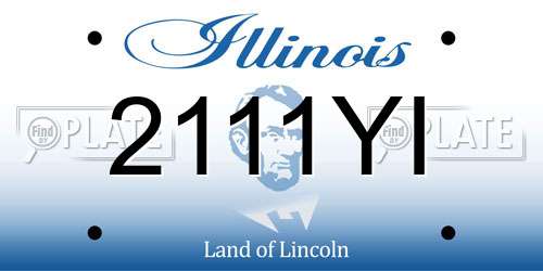 2111YI Illinois License Plate