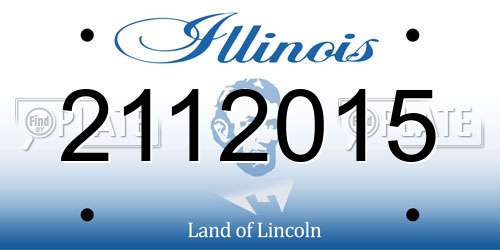 2112015 Illinois License Plate