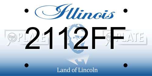 2112FF Illinois License Plate