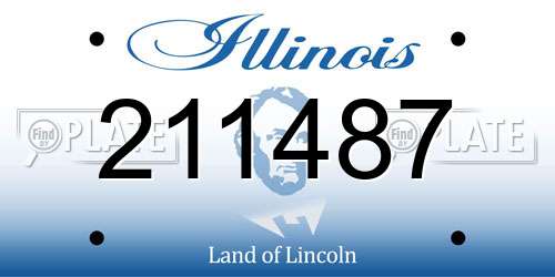 211487 Illinois License Plate