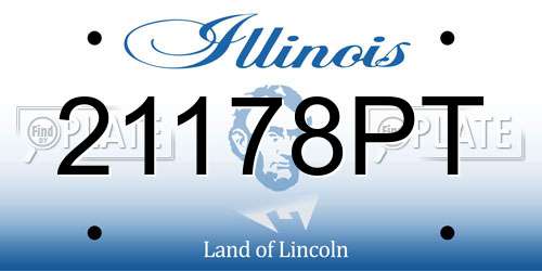 21178PT Illinois License Plate