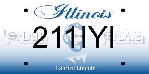 211IYI Illinois License Plate