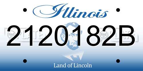 2120182B Illinois License Plate