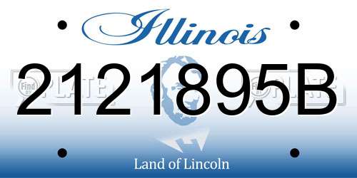 2121895B Illinois License Plate