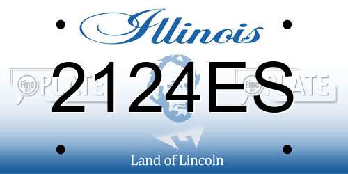 2124ES Illinois License Plate