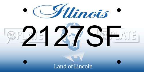 2127SF Illinois License Plate