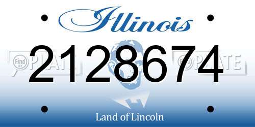 2128674 Illinois License Plate