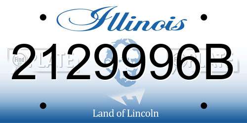 2129996B Illinois License Plate