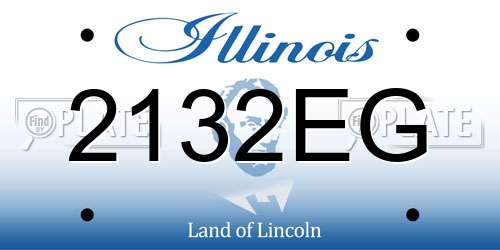 2132EG Illinois License Plate