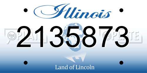 2135873 Illinois License Plate