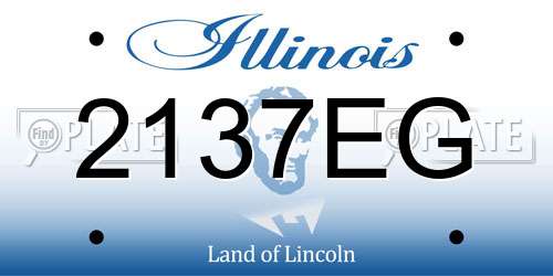 2137EG Illinois License Plate