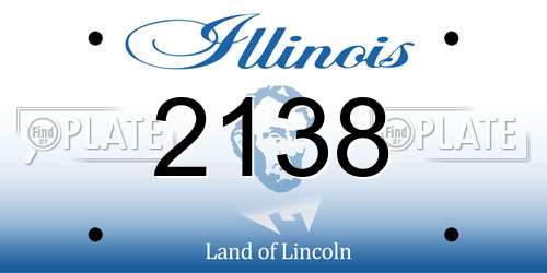 2138 Illinois License Plate