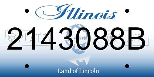 2143088B Illinois License Plate