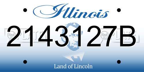 2143127B Illinois License Plate
