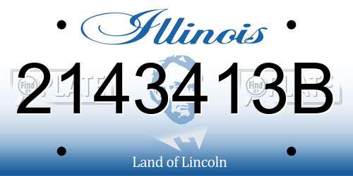 2143413B Illinois License Plate