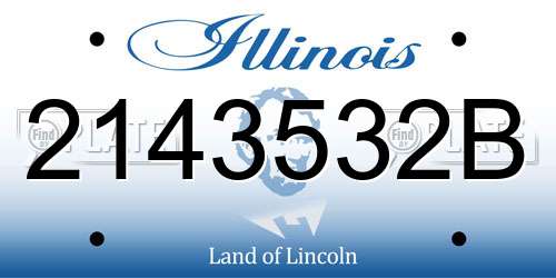 2143532B Illinois License Plate