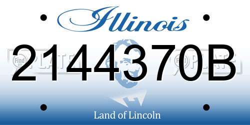 2144370B Illinois License Plate
