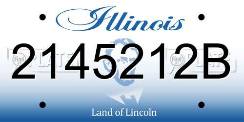 2145212B Illinois License Plate