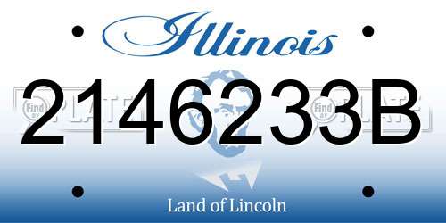 2146233B Illinois License Plate