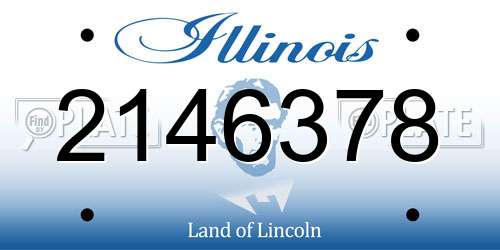 2146378 Illinois License Plate