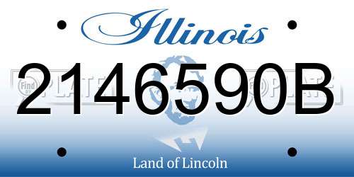 2146590B Illinois License Plate