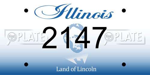 2147 Illinois License Plate
