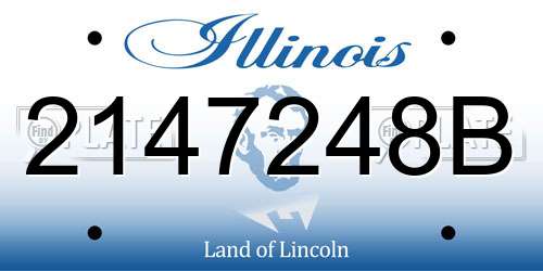 2147248B Illinois License Plate
