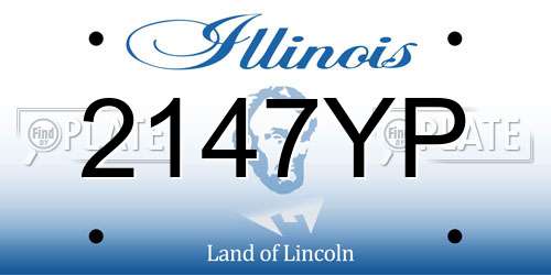 2147YP Illinois License Plate