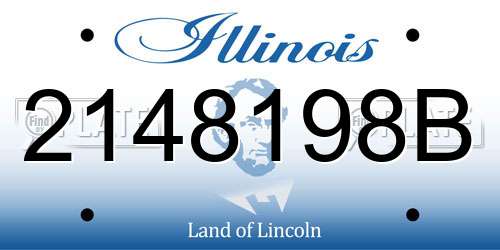 2148198B Illinois License Plate