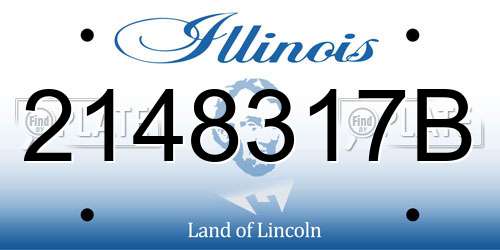 2148317B Illinois License Plate
