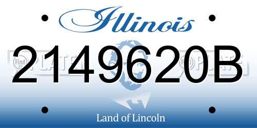 2149620B Illinois License Plate