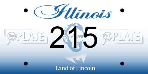 215 Illinois License Plate