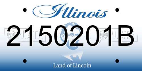 2150201B Illinois License Plate